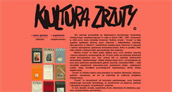 Desktop Screenshot of kulturazrzuty.pl